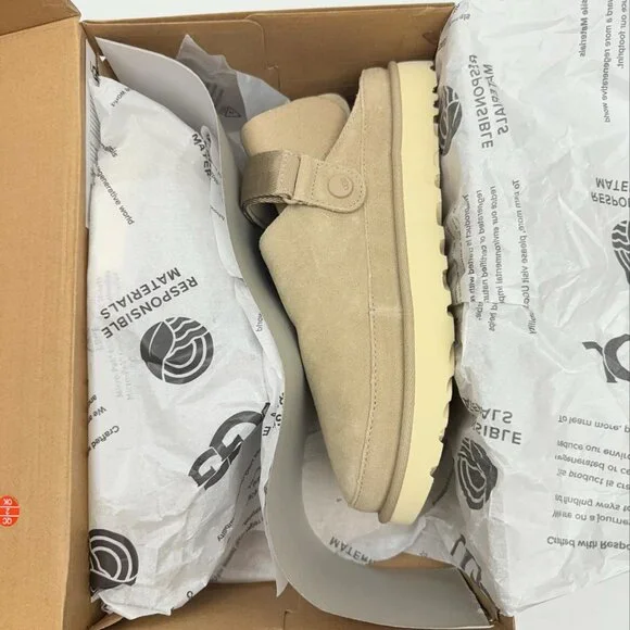 UGG Women's Goldenstar Slingback Clog Flats Sand Color NWB Size 9 - Picture 4 of 11